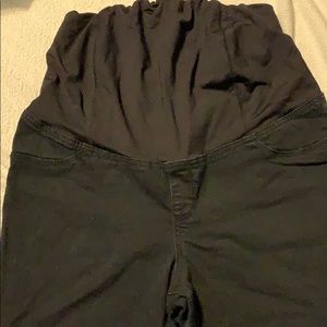 Maternity black skinny jeans